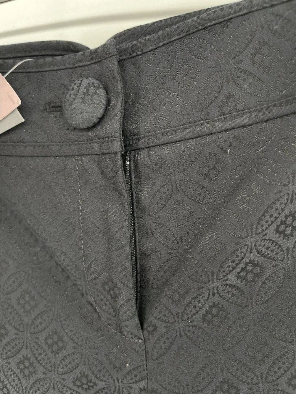 NWT Ann Taylor LOFT Margo Fit Black Geo Print Event Riviera Pants‎ Women 4P